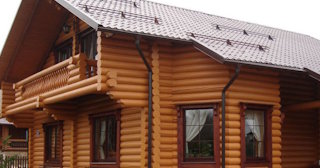 Строительство дома из оцилиндрованного бревна в Сестрорецке - от 134186 рублей